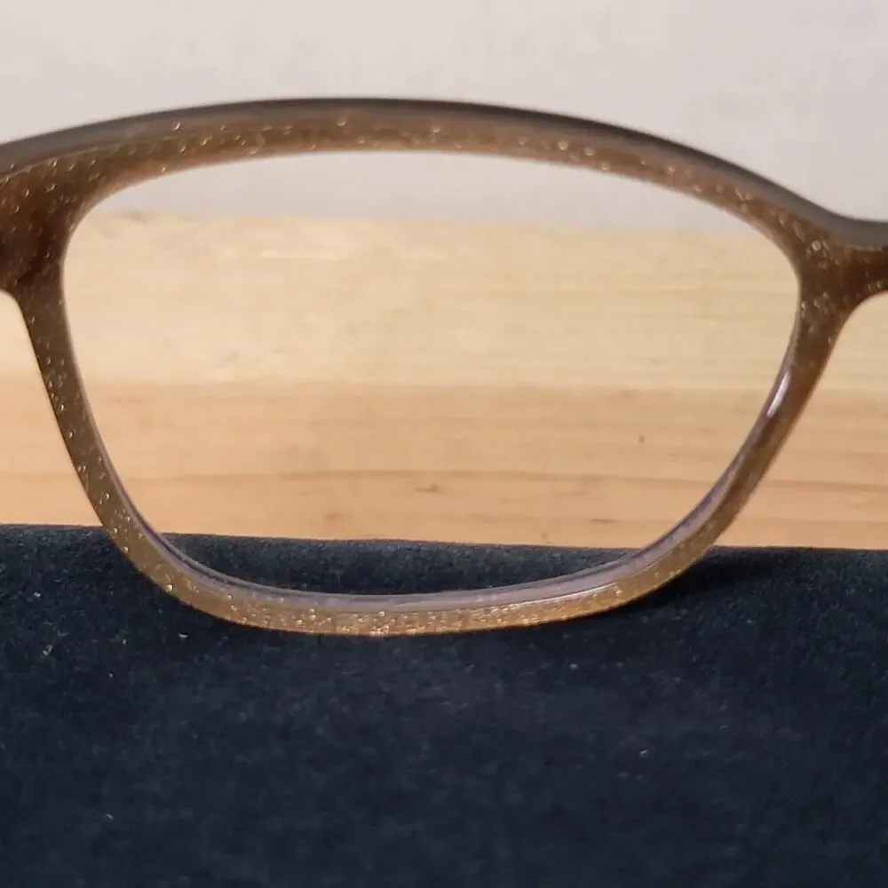 Guess Eyeglasses Gold Glitter / Black Frames 56/14 145